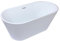 Vente-unique-Bañera exenta design - 201 L - 150 x 70 x 58 cm - Blanco - TWIGGY