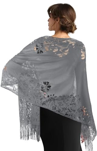 Stola Damen Festlich,Schals & Tücher Für Damen,Stola Für Abendkleid,Pashmina Shawls and Wraps,Haarschal,Hochzeit Brautschleier,Vintage-Schal,Sheer Chiffon Tücher Und Wraps,Chiffon Halstuch,Damen Schal