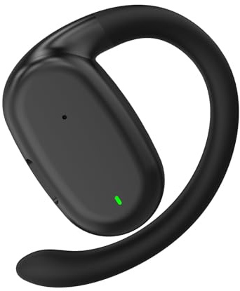 Xmenha Auriculares inalámbricos de oreja abierta, manos libres, para deporte, gimnasio, gancho exterior, Bluetooth, para conducir, viajar, trabajar, correr, llamadas telefónicas