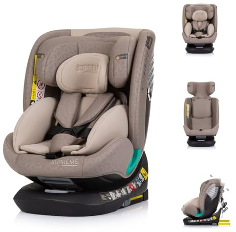 Chipolino i-Size Barnstol, Supreme (40–150 cm) justerbar 360° vridbar Isofix