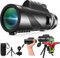 80x100 Monokular-Teleskop High Powered für Smartphone Monokular für Erwachsene High Definition Monokular Teleskop für Sternenbeobachtung Jagd Wildtiere Vogelbeobachtung Reisen Camping Wandern