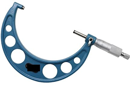ZKLGS Micrometro, Micrometro da 100-125mm all'Interno dello Strumento di Misura del micrometro Esterno da 0,01mm Micrometro 5201-125A Precisione