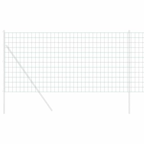 vidaXL Eurogärdsel 1 x 10 m PVC-belagt järn Grön | Starkt staket för utomhusbruk, Modern look med rena linjer, Perfekt för trädgårdar eller gränser på gården