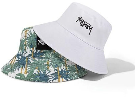 BSITSSS Reversibile Cappello Pescatore Uomo Donna, Cappello da Pescatore Pieghevole, Classico Bucket Hat, Cappelli alla Pescatora, Cappello Pescatora per Spiaggia All'aperto Beach Viaggio