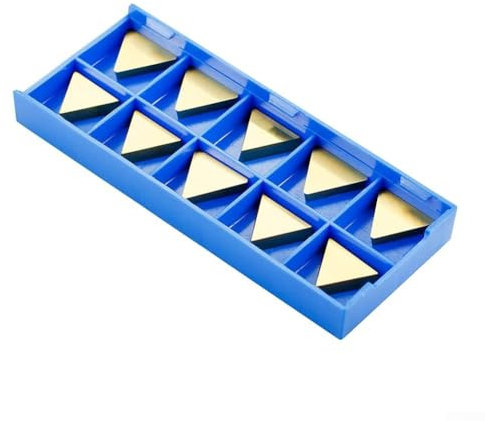 Lot de 10 fraises en carbure CNC TPGN160308 TPG322 pour tour et fraiseuse, pour finition de semi-finition