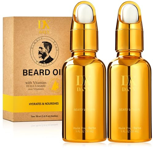 DayixCare Beard Oil for Black Men: All Natural Beard Growth Oil w/Jojoba, Cedar & Avocado for Thicker, Softer & Fuller Beards – Deeply Nourishes and Hydrates Throughout the Day
