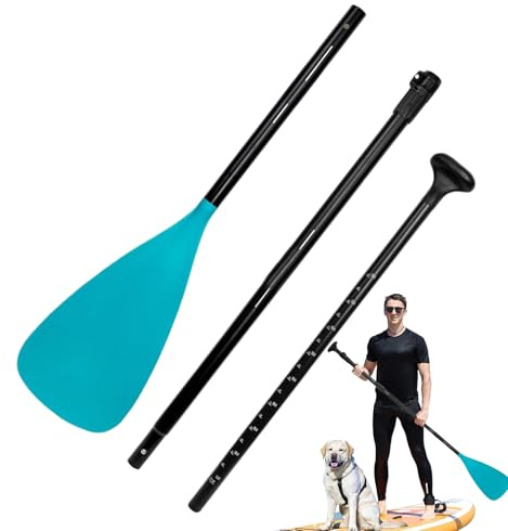 Pala de Tabla de Surf - Pala Telescópica Ergonómica - Herramienta de Remo Portátil y Accesorios para Canoa, Suministros Deportivos para Pesca Diaria, Surf, Actividades Marinas, Principiantes,