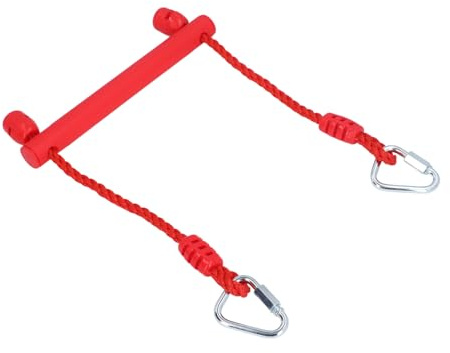 Fawfose Monkey Bar för Barn, Järn och Plast Trapets Gungstång, Unik Greppdesign Klätterstång, Inomhus Utomhus Lekplatsutrustning för Bakgård Lekset