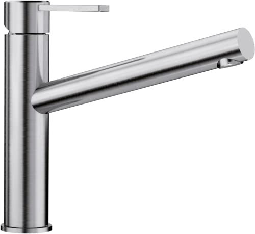 BLANCO AMBIS | Küchenarmatur aus massiv Edelstahl | Hochdruck | Rückflussverhinderer | Keramik Kartusche | Gesicherte Wasserqualität & wassersparend