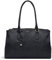 RADLEY London Hampstead Large Zip-Top Workbag for Women, Made from Black Textured Saffiano Leather, Handbag with Two Shoulder Straps, Metal Zip Pullers & Press Stud Fastenings, Fits a 13 Laptop