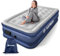 KAYMAN Single Air Bed (Blue - 200x99x48 cm), Camping Bed with Built-in Electric Air Pump, Self-Inflatable Mattress with Integrated Pillow & Repair Patches, Air Mattress for Guest, Camping & Caravans