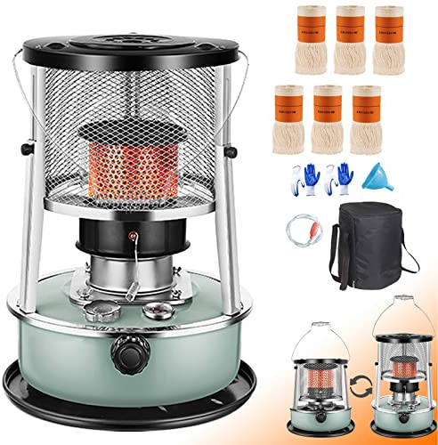 Chauffage au pétrole pour les intérieurs Chauffage au pétrole avec protection du transformateur, chauffage mobile sans électricité à l'intérieur avec 6 mèches, réchauffeur au pétrole