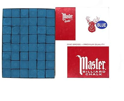 BILMAG Billard Zubehör Billardkreide Billard Chalk Tweeten Master, 144er Pack, Blau