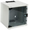 Koscom Connect Netzwerkschrank 6 HE I Serverschrank 10 Zoll I Wandmontage 312 x 300 x 330 mm I voll montiert I Server Gehäuse mit abschließbarer Glastür I Traglast 60 kg I Grau