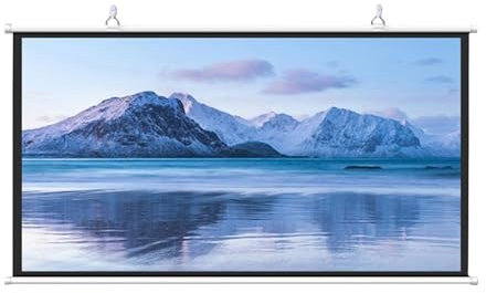 Écran De Projection 30, 40, 50, 60, 72, Écran De Cinéma Manuel Enroulable, Rideau D'écran De Projection HD 4:3 , 16:9, Cinéma Maison, PréSentation De Bureau, Écran De Projection 4K HD(16:9,50)