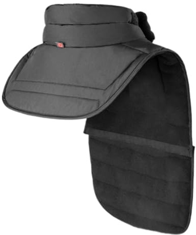 Genérico Protector Cervical Para Motocicleta, Protector Cervical Desmontable Invierno, Bufanda Tubular Unisex Para Hombre Y Mujer Para Motociclista Esquí Running Invierto