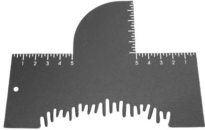 FILFEEL Scheda Barbiere, Strumento per Modellare L'attaccatura dei Capelli con Scale di Misurazione per Simmetria e Precisione, Strumento per lo Styling Riutilizzabile per Bordi di