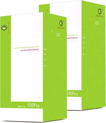 ZHONGYAN TAIHE 1000 Pcs Pluma de Acupuntura con Tubo (0.25 * 25mm)