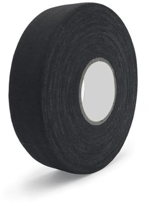 Lahkvor Ruban Adhésif de Hockey 25m x 2,5cm, Tape en Coton pour Crosse de Hockey sur Glace, Résistant au Froid & Antidérapant, Grip Sportif Polyvalent