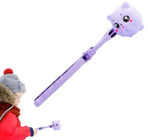 Molde de muñeco de nieve genérico para mango ergonómico en forma de animal, molde de bolas de nieve para batalla de invierno, para niños, niñas, adolescentes, estudiantes, jardín, parque,