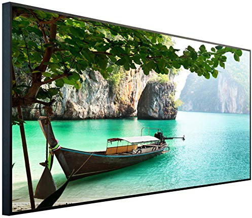 Ecowelle infrared heater with image | 1200 watts | 60x120cm | Infrared heating| | Made in Germany