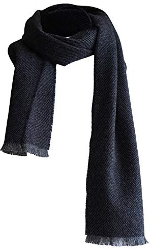 Irish Lambswool Scarf - 100% Irish Wool - Made in Ireland - Midnight
