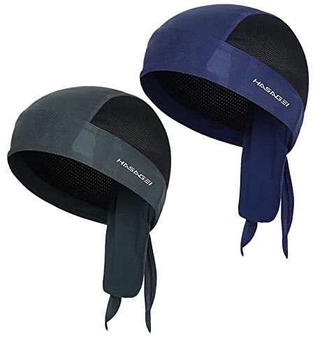 HASAGEI Sports Bandana Casquette Biker Bandana Casquette, Foulard Homme Femme, Bonnet d'été Bonnet de vélo, élastique Respirant Anti-Transpiration, Quick Dry