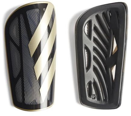 adidas unisex-adult Tiro League Shin Guards, White/Black/Silver Metallic, X-Large
