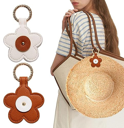 EACHPT Hat Clip for Bag Travel, Strong Magnetic Hat Cip 2Pcs for Travel Handbag Backpack Luggage Womens Travel Accessory, Hat Clip for Hanging Sun Hat Baseball Cap Sunglasses Car Key (F)