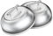 onlyfire 2 Pezzi Coperchio per Hamburger, Copertura per Barbecue in Acciaio Inox per Griglia e Campeggio All'aperto, Cupola per La Fusione del Formaggio, 23×23×7 cm