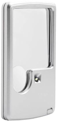 Atthatmmt Lupa de bolsillo 3X 6X con luz, tipo tarjeta, lupa portátil para leer menú, lupa iluminada