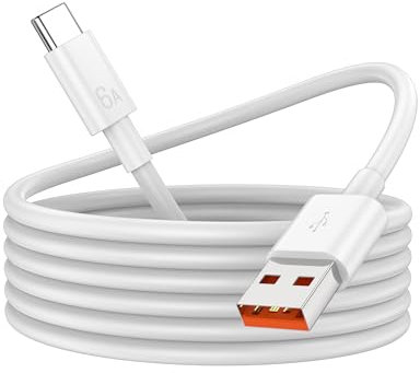 6A SuperCharge Câble USB C pour Honor 400 200 Lite, ACOCOBUY 100W 2M Câble Type C Charge Rapide de Données, SuperCharge Charge Rapide pour Honor Magic6 Lite 7 Lite 7 6 5 Pro X6b X8b X9c P60 Pad X8a X9