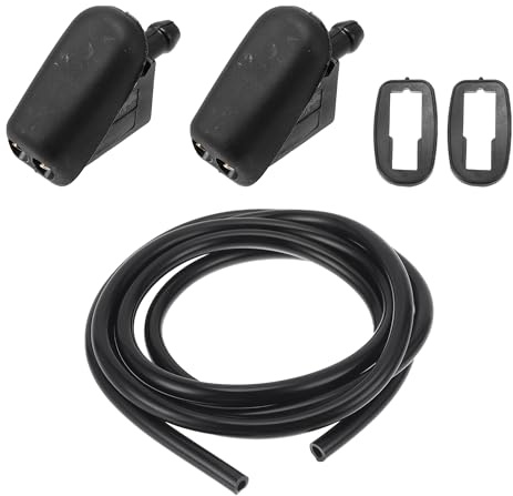 Motoforti Kit De Boquillas De Lavado De Parabrisas Para Ford Fiesta 01-07 De Pulverización Chorro De Limpiaparabrisas No.1442176 2 Pcs Juntas 1 Pc Manguera De Líquido De 1.5 Metros