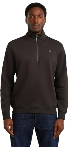 G-STAR Sudadera Premium Core Half Zip para Hombre, Marrón (ganache D26459-C235-G652), M