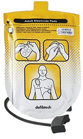 Cardiac Science H50006 Powerheart G3 defibrillation pads, Adult