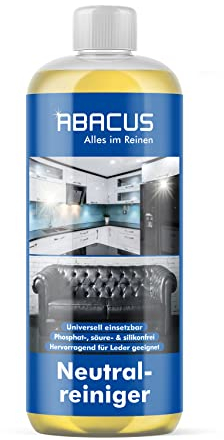ABACUS® Neutralreiniger, Universalreiniger, Allzweckreiniger, Neutral Reiniger, Bodenreiniger, Fettlöser, Glasreiniger, Intensivreiniger – Neutralreiniger Konzentrat 1000 ml (2125)
