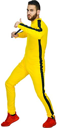 SEA HARE Costume De Kungfu Chinois Jaune (Homme)