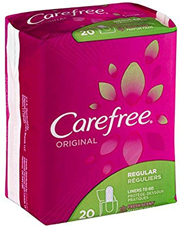 Carefree Original Regular Pantiliners to Go, Fresh Scent, 20 Count - 18 Pack