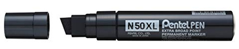 Pentel N50XL marcatore permanente XL punta scalpello gigante nero