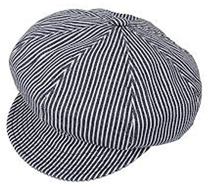 New York Hat & Co Hickory Stripe Spitfire Slugger Cap Balloon Cap Peaked Cap Slugger Cap, blue, M