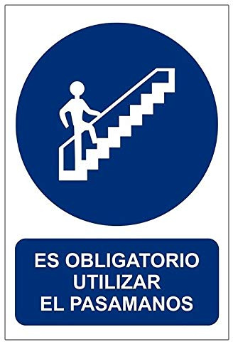 MovilCom® RD20927 Panneau d'obligation OBLIGATOIRE Utilisation Passe-main Matériau aluminium Dimensions 210 x 300 mm