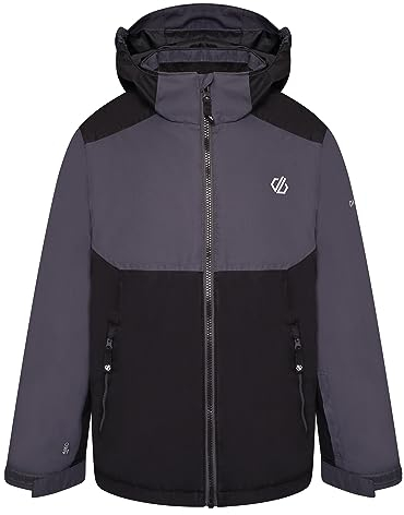 Dare 2b Impose III Jacket Kinder-Skijacke, wasserdichtes und atmungsaktives Recyclingmaterial, Schneefang, getapte Nähte, 2 untere Reißverschlusstaschen, verstellbare technische Kapuze