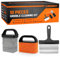 AWEASROY Easy to Remove Stain Griddle Cleaning Kit for Blackstone, Flat Top with Grill Stone, Scraper & Brush, Black
