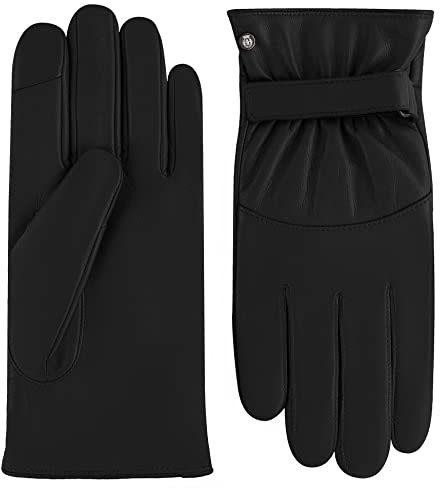 Roeckl Herren Howell Lederhandschuhe, Black, 9.5