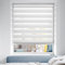 Doppelrollo Klemmfix ohne Bohren/mit Bohren, Duo Rollos für Fenster & Tür Weiß 75x150 (BxH) Lichtdurchlässig & Verdunkelnd Klemmrollo Fensterrollo Sonnenschutz Duo Rollo
