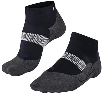 FALKE Men's RU4 Endurance Cool Short M Sso Functional Yarn Anti-Blister 1 Pair Running Socks, Blue Space 6116, 11-12.5