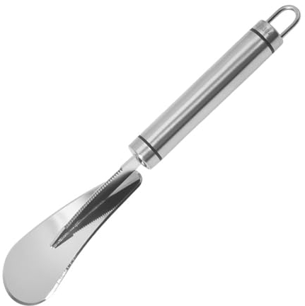 Chaies Orangen-Zitrus-Schäler, Grapefruitmesser Edelstahl Wohlfühl-Obstschäler Grapefruitschäler Grapefruitlöffel Obstschäler Schälen Küchenhelfer Zubehör Für Zitrusfrüchte, Kiwisalate, Desserts