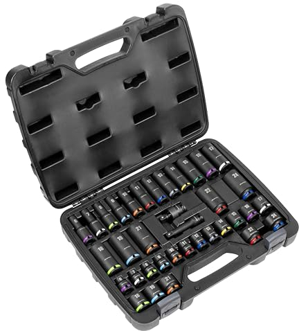 Sealey Premier 36pc 3/8 Sq Drive Impact Socket Set - Colour-Coded - AK5633M
