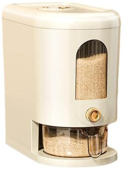 Gacqpli Seau De Stockage De Riz - Distributeur De Riz Avec Poussoir, Distributeurs Céréales Pour Céréales Avoine Pâtes