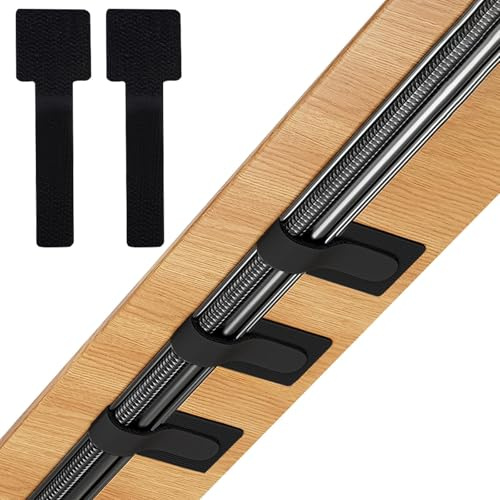 HSEANWWW Lot de 10 serre-câbles de bureau, serre-câbles auto-adhésifs, organiseur de câbles, pince-câbles de bureau, support de câbles TV (noir, lot de 10)